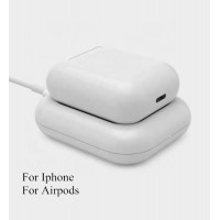 2IN1 Environment Friendly 7.5W Wireless Station For airpods 2 pro Iphone Fast Charging 3W Wireless Charger For Airpods