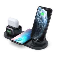 2020 New Upgrade 3 in 1 Wireless Charger Docking Station 10W Wireless Phone Charger For Apple Watch For AirPods Pro Smartphone