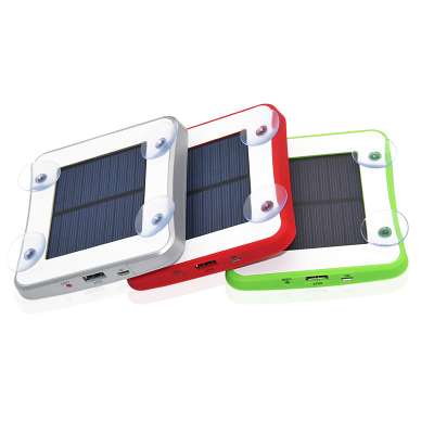 100% Original Self-Patent 2600mah 5V 1A Window Solar Charger, Portable Solar Charger Power Bank with Sucker