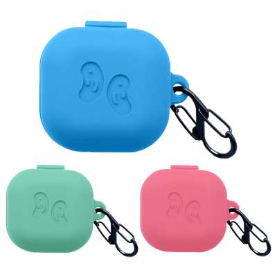 Waterproof Silicone Protective Case Cover Keychain Wireless Earphone Cover Case For Galaxy Buds Live Case